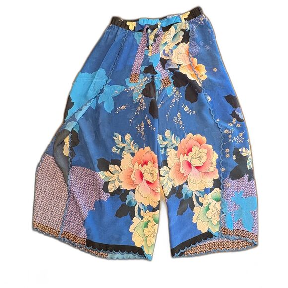 Authentic Vintage Johnny Was Wide Leg Pant w Slits Size Large - Picture 4 of 8